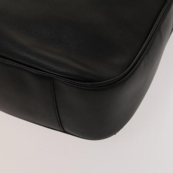 GUCCI Bamboo Hand Bag Leather Black Gold 001 001 - Picture 12 of 16